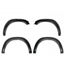Fender Flares for 2009-17 Dodge Ram 1500 (Fleetside Models Only) Not for R/T Models - Pocket Riveted Style in Paintable Smooth Matte Black