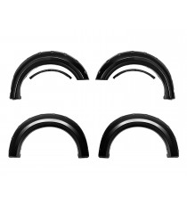 Fender Flares for 2009-14 Ford F150 (Styleside Only) - Pocket Riveted Style in Paintable Smooth Matte Black