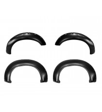 Fender Flares for 2011-16 Ford F250/F350 (Single Rear Wheel Only) - Pocket Riveted Style in Paintable Smooth Matte Black