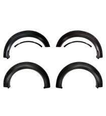 Fender Flares for 2015-17 Ford F150 - Pocket Riveted Style in Paintable Smooth Matte Black - Incompatible with Technology Package 68T w/Lane Keeping Sensors