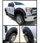 Fender Flares for 2017-19 Ford F250/F350 (Single Rear Wheel ONLY) - Pocket Riveted Style in Paintable Smooth Matte Black Fender Flares for 2017-19 Ford F250/F350 (Single Rear Wheel ONLY) - Pocket Riveted Style in Paintable Smooth Matte Black