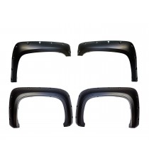 Fender Flares for 2007-13 Chevy Silverado 1500 (Regular & Long Bed ONLY) - Pocket Riveted Style in Paintable Smooth Matte Black