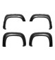 Fender Flares for 2007-13 GMC Sierra 1500 (Regular & Long Bed Only) - Pocket Riveted Style in Paintable Smooth Matte Black