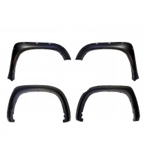 Galaxy Auto Fender Flares for 2014-17 Toyota Tundra - Pocket Riveted Style in Paintable Smooth Matte Black - 4 Piece Set