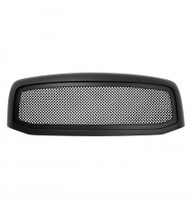 Front Grille for 2006-08 Dodge Ram 1500/2500/3500 - Matte Black with Mesh
