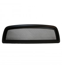 Front Grille for 2009-12 Dodge Ram 1500 - Matte Black with Mesh Front Grille for 2009-12 Dodge Ram 1500 - Matte Black with Mesh