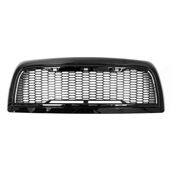 Front Grille for 2010-18 Dodge Ram 2500/3500 - Gloss Black Honeycomb Mesh Style Front Grille for 2010-18 Dodge Ram 2500/3500 - Gloss Black Honeycomb Mesh Style