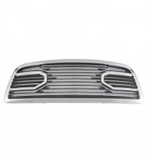 Front Grille for 2009-12 Dodge Ram 1500 - Chrome/Black RAM Style