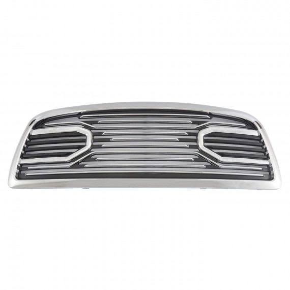 Front Grille for 2010-18 Dodge Ram 2500/3500 - Chrome/Matte RAM Style Front Grille for 2010-18 Dodge Ram 2500/3500 - Chrome/Matte RAM Style