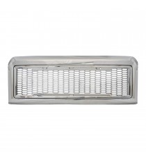 Front Grille for 2008-10 Ford F250/F350 - Chrome Raptor Style with Mesh