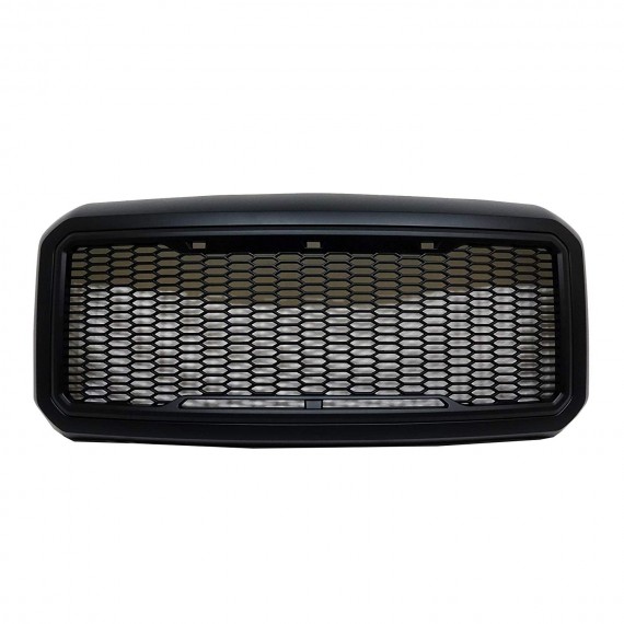 Front Grille for 2011-16 Ford F250/F350 - Matte Black Raptor Style with Mesh Front Grille for 2011-16 Ford F250/F350 - Matte Black Raptor Style with Mesh