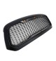 Front Grille for 2013-18 Dodge Ram 1500 (Incl. 2019 Classic Models) - Matte Black Honeycomb Mesh Style with Three LED Lights Front Grille for 2013-18 Dodge Ram 1500 (Incl. 2019 Classic Models) - Matte Black Honeycomb Mesh Style with Three LED Lights