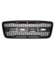 Front Grille for 2004-08 Ford F150 - Matte Black Raptor Mesh Style with Three LED Lights