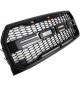 Front Grille for 2015-17 Ford F150 - Matte Black Raptor Mesh Style with Three LED Lights Front Grille for 2015-17 Ford F150 - Matte Black Raptor Mesh Style with Three LED Lights