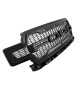 Front Grille for 2018-20 Ford F150 - Matte Black Raptor Mesh Style with Three LED Lights Front Grille for 2018-20 Ford F150 - Matte Black Raptor Mesh Style with Three LED Lights
