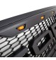 Front Grille for 2018-20 Ford F150 - Matte Black Raptor Mesh Style with Three LED Lights Front Grille for 2018-20 Ford F150 - Matte Black Raptor Mesh Style with Three LED Lights