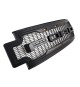 Front Grille for 2017-19 Ford F250/F350 - Matte Black Raptor Mesh Style with Three LED Lights Front Grille for 2017-19 Ford F250/F350 - Matte Black Raptor Mesh Style with Three LED Lights