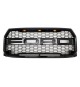 Front Grille for 2015-17 Ford F150 - Gloss Black Raptor Mesh Style with Three LED Lights Front Grille for 2015-17 Ford F150 - Gloss Black Raptor Mesh Style with Three LED Lights