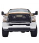 Front Grille for 2010-12 Dodge Ram 2500/3500 - Black Stainless Steel Wire Mesh with Rivets and LED Lights