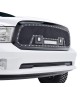 Front Grille for 2013-18 Dodge Ram 1500 - Black Stainless Steel Wire Mesh with Rivets and LED Lights Front Grille for 2013-18 Dodge Ram 1500 - Black Stainless Steel Wire Mesh with Rivets and LED Lights