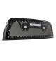Front Grille for 2013-18 Dodge Ram 2500/3500 - Black Stainless Steel Wire Mesh with Rivets and LED Lights