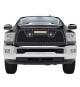 Front Grille for 2013-18 Dodge Ram 2500/3500 - Black Stainless Steel Wire Mesh with Rivets and LED Lights