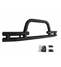 Textured Black Front Tube Bumper (With Winch Cutout) for 2007-17 Jeep Wrangler JK