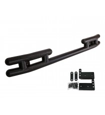 Textured Black Rear Tube Bumper for 2007-17 Jeep Wrangler JK