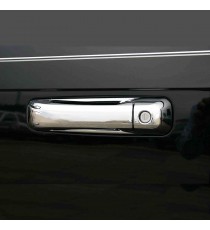 Chrome Door Handle Covers for 2010-18 Dodge Ram - 4 Door with Driver Side Key Hole Only