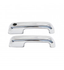 Chrome Door Handle Covers for 2015-19 Ford F150-2 Door Without Smart Keyhole