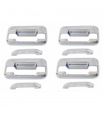 Chrome Door Handle Covers for 2009-14 Ford F150-4 Door (No Keypad Cutout)