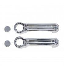 Chrome Door Handle Covers for 2007-17 Jeep Wrangler JK - 2 Piece Set