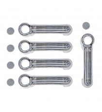Chrome Door Handle Covers for 2007-17 Jeep Wrangler JK - 5 Piece Set