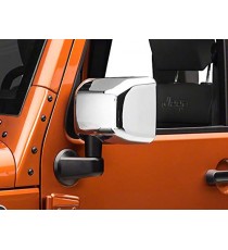 Chrome Mirror Cap Covers for 2007-17 Jeep Wrangler JK