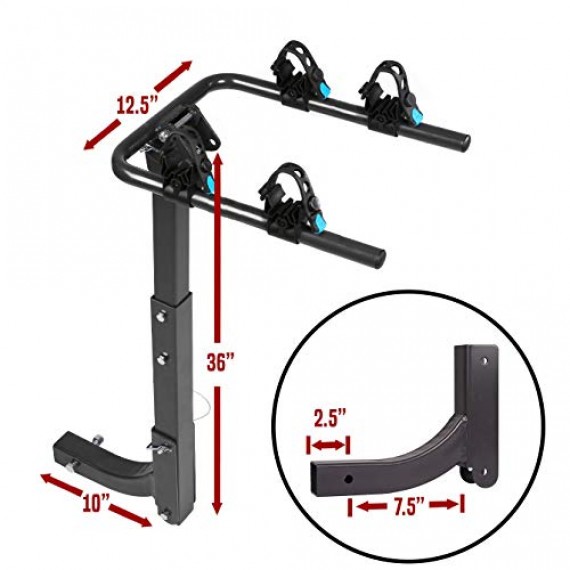 Swing Away Hitch Mount Bike Rack for 2 Bikes - Fits 2" Receivers ONLY