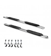 5'' Oval Curved Running Boards for 2009-18 Dodge RAM 1500 & 2010-20 RAM 2500/3500 Crew Cab - (Chrome)