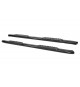 5'' Oval Curved Running Boards for 2010-18 Dodge Ram 2500/3500 Mega Cab - (Black)