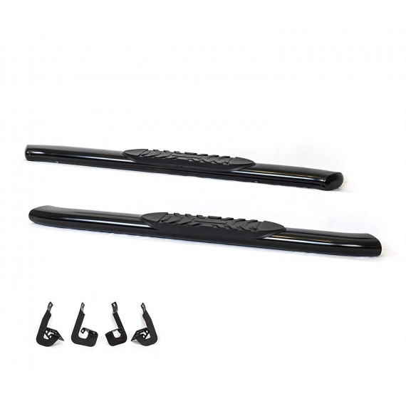 5'' Oval Curved Running Boards for 2015-20 Ford F150 & 2017-20 F250/F350/F450/F550 Regular Cab - (Black) 5'' Oval Curved Running Boards for 2015-20 Ford F150 & 2017-20 F250/F350/F450/F550 Regular Cab - (Black)