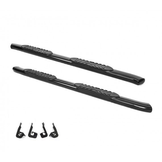 5'' Oval Curved Running Boards for 1999-2016 Ford F250/F350/F450/F550 Crew Cab - (Black) 5'' Oval Curved Running Boards for 1999-2016 Ford F250/F350/F450/F550 Crew Cab - (Black)