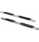 5'' Oval Curved Running Boards for 2001-13 Chevy Silverado/GMC Sierra 1500/1500HD/2500HD/3500 Crew Cab - (Chrome)