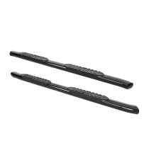 5" Oval Curved Running Boards for 2019-20 Chevy Silverado 1500 / GMC Sierra 1500 Double Cab - (Black)