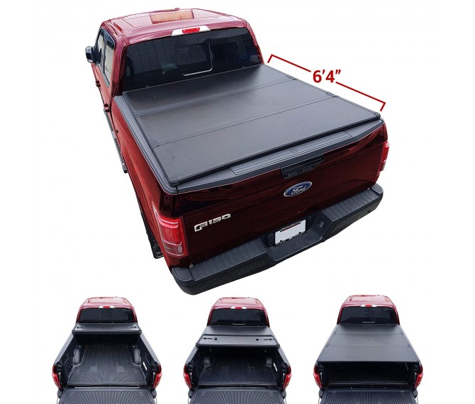 3-Fold Soft Tonneau Cover for 2014 - 2018 GMC Sierra / Chevrolet