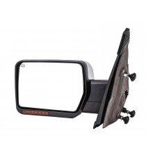 OE Style Replacement Side Mirror for 2007-14 Ford F150 - Chrome (Left Side Only)