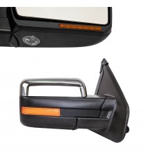 OE Style Replacement Side Mirror for 2007-14 Ford F150 - Chrome (Right Side Only)