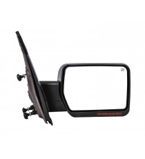 OE Style Replacement Side Mirror for 2007-14 Ford F150 - Black (Right Side Only)
