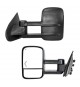 Telescopic Towing Mirrors for 2014-18 Chevy Silverado/GMC Sierra 1500 & 2015-19 Silverado/GMC Sierra 2500/3500 - Black