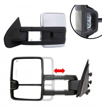 Telescopic Towing Mirrors 2014-18 Chevy Silverado/GMC Sierra 1500 & 2015-19 Silverado/Sierra 2500/3500 - Chrome