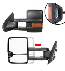 Telescopic Towing Mirrors 2014-18 Chevy Silverado/GMC Sierra 1500 & 2015-19 Silverado/Sierra 2500/3500 - Black