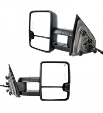 Telescopic Towing Mirrors 2014-18 Chevy Silverado/GMC Sierra 1500 & 2015-19 Silverado/Sierra 2500/3500 - Black