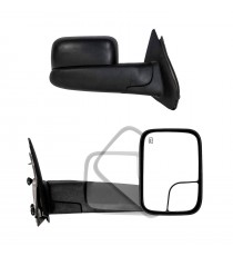 Towing Mirrors for 2002-08 Dodge RAM 1500 & 2003-09 Dodge RAM 2500/3500 - Black